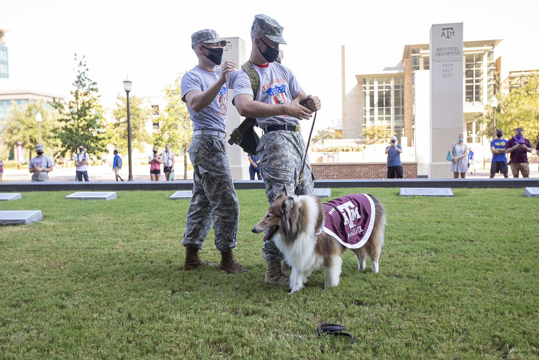 Reveille IX handler ceremony